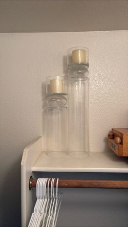 Glass Vases / Candleholders