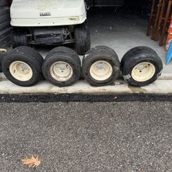 18x8.50-8 golf cart steel rims set of 4 for $40. Tires on the Rims are not useable