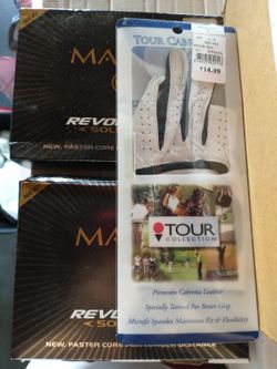Golf Glove Size Small & 2 Maxfli Golf Ball Boxes New