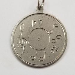 Sterling Silver Music Theme Charm 