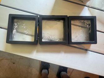 3  cases containing a little over a gram of silver in each. 3.115 grams silver crystal