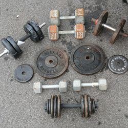 Barbell Plates And Dumbells 