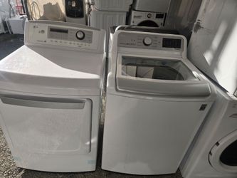 Lg Washer And Dryer Set Electric Topload