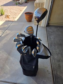 Full set of golf clubs