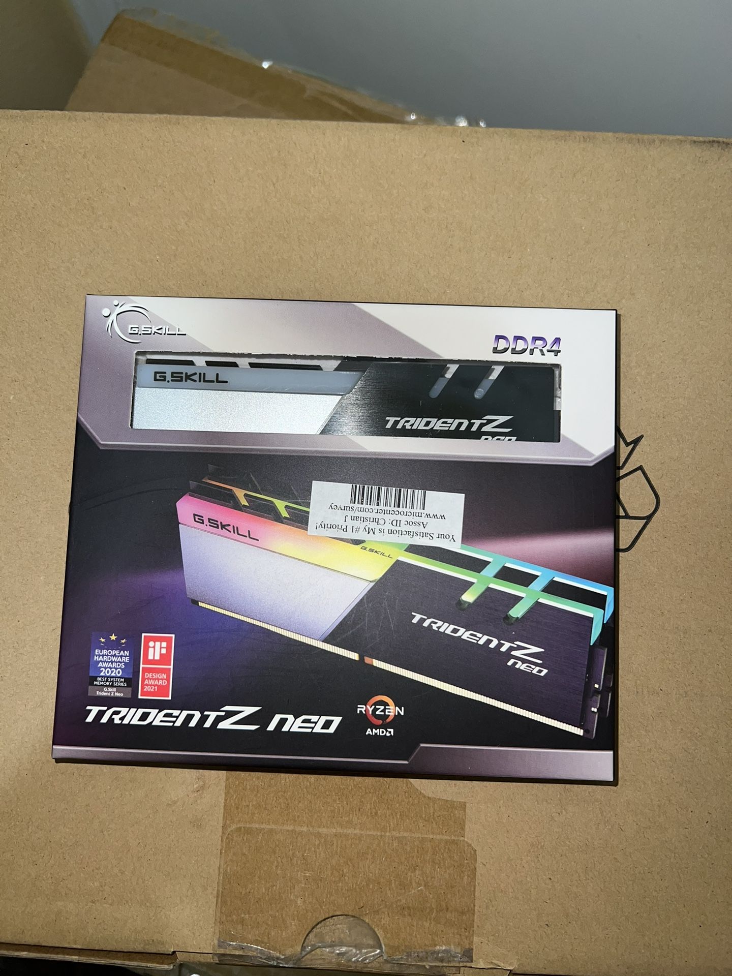 G.Skill Trident Z Neo Series RGB 32GB (2 x 16GB) DDR4-3600