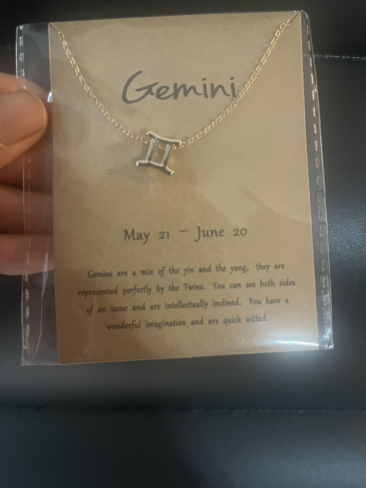 Gemini Horoscope Necklace