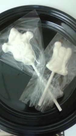 White choclate halloween lollipops $1.50