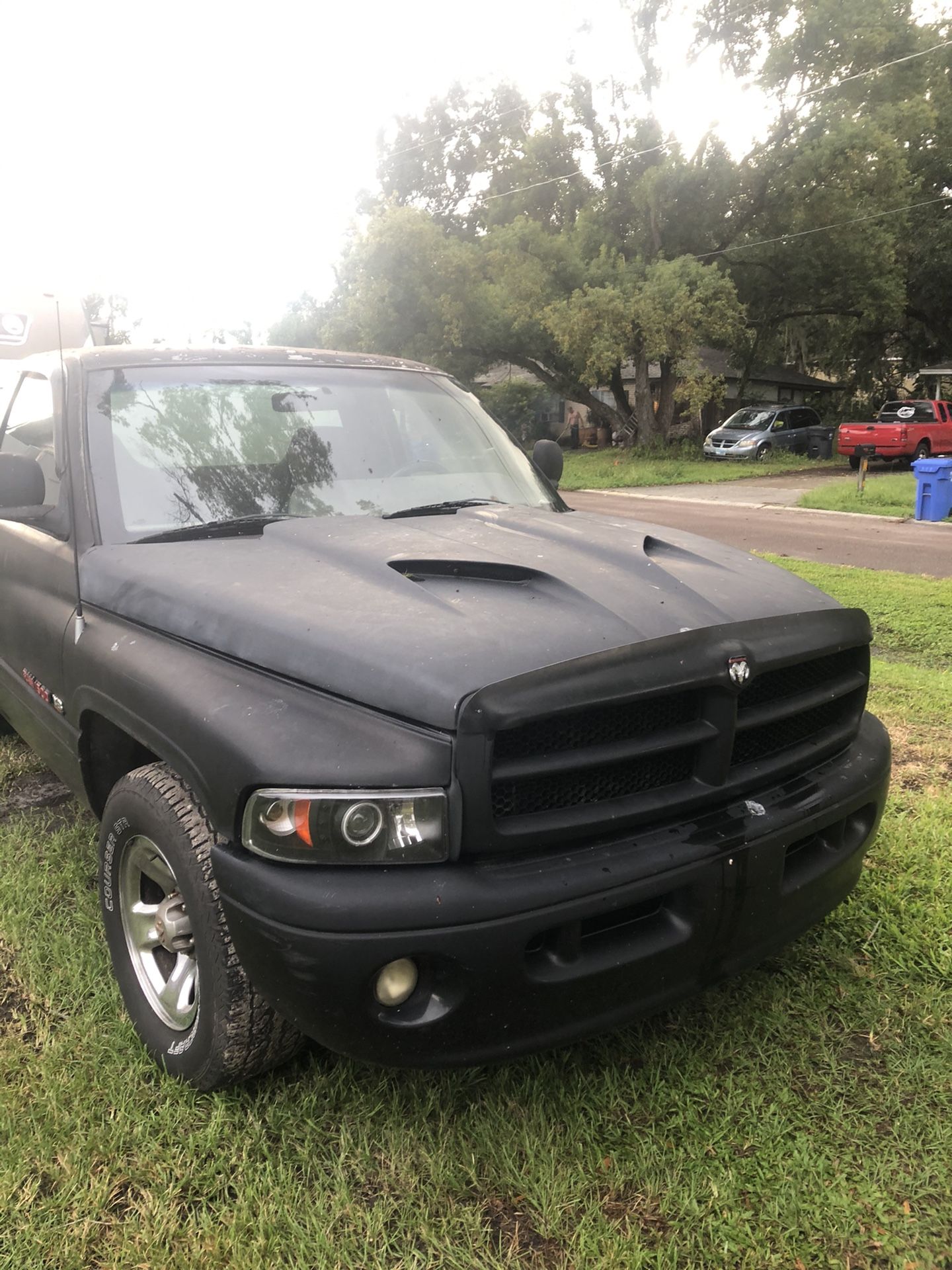 1997 Dodge Ram fiberglass hood.