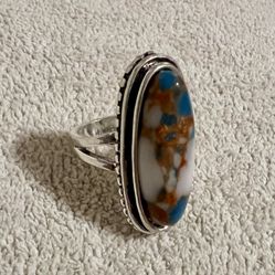 Vintage Turquoise Fashion Ring 