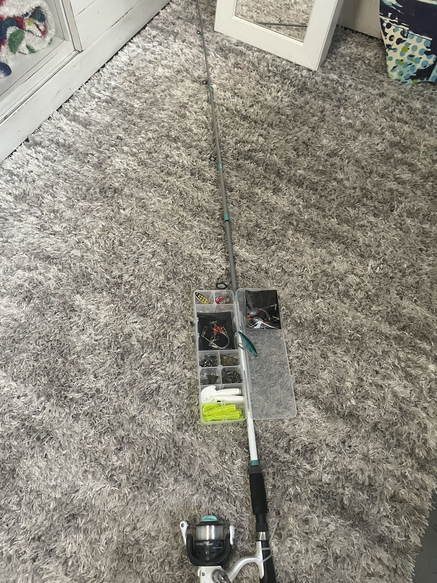 Fishing rod and fish assembly kit