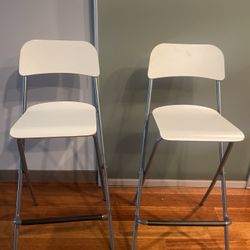 2 Folding IKEA Barstool Chairs -$50 Total