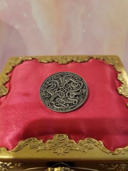 Celtic Pewter Brooch Pin 1.25"  Jim Boyle Signed 2013 F9