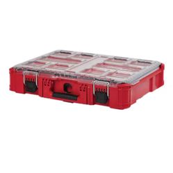 Milwaukee Tool Packout Tool Case, 10 Compartments, Grip
