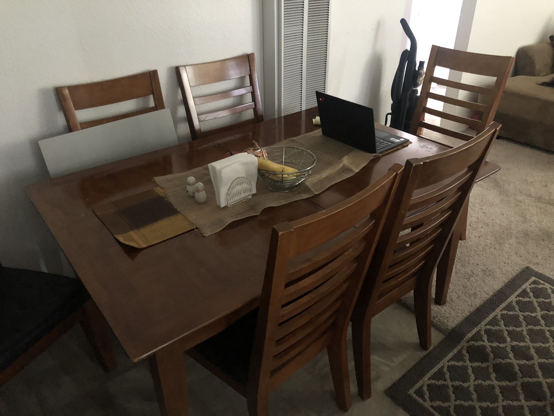 Dining Room table, small table and T.V. For sale as a set