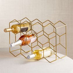 Gold Wine Rack- Crate & Barrel