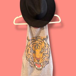 Woman’s Tiger Grey Halter Top. OSFA. Going Quick 