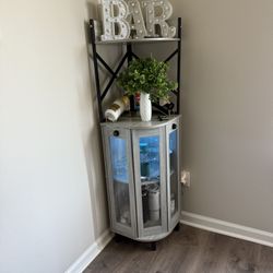 Corner Bar Cabinet 