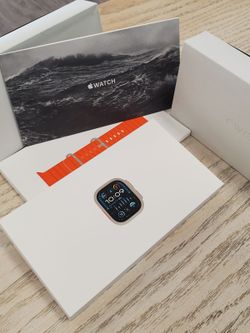 Apple - Watch Ultra 2 49MM (Cellular) Black Titanium Dark Green Alpine Loop (Large) Brand New