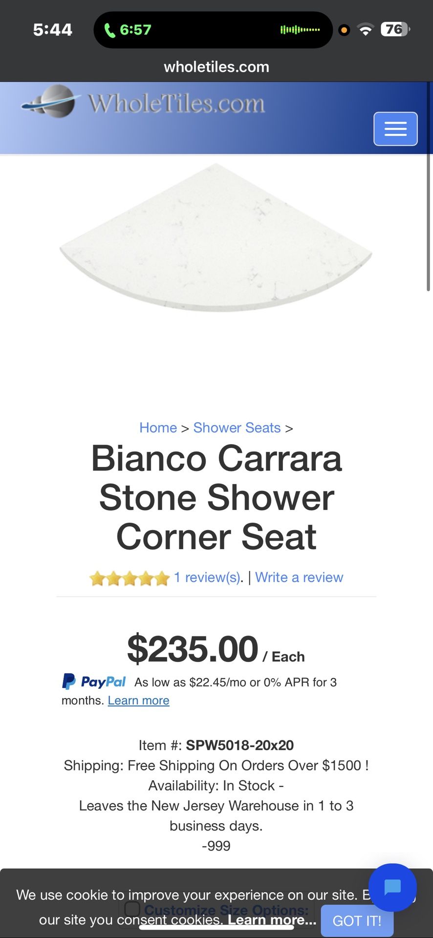 Marble Corner Shelves 