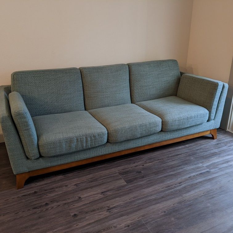 Ceni Sofa Couch Teal Color From Article 