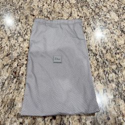 Dior Dustbag Sports Gray & white 14.25" Tall & 8.5" Wide