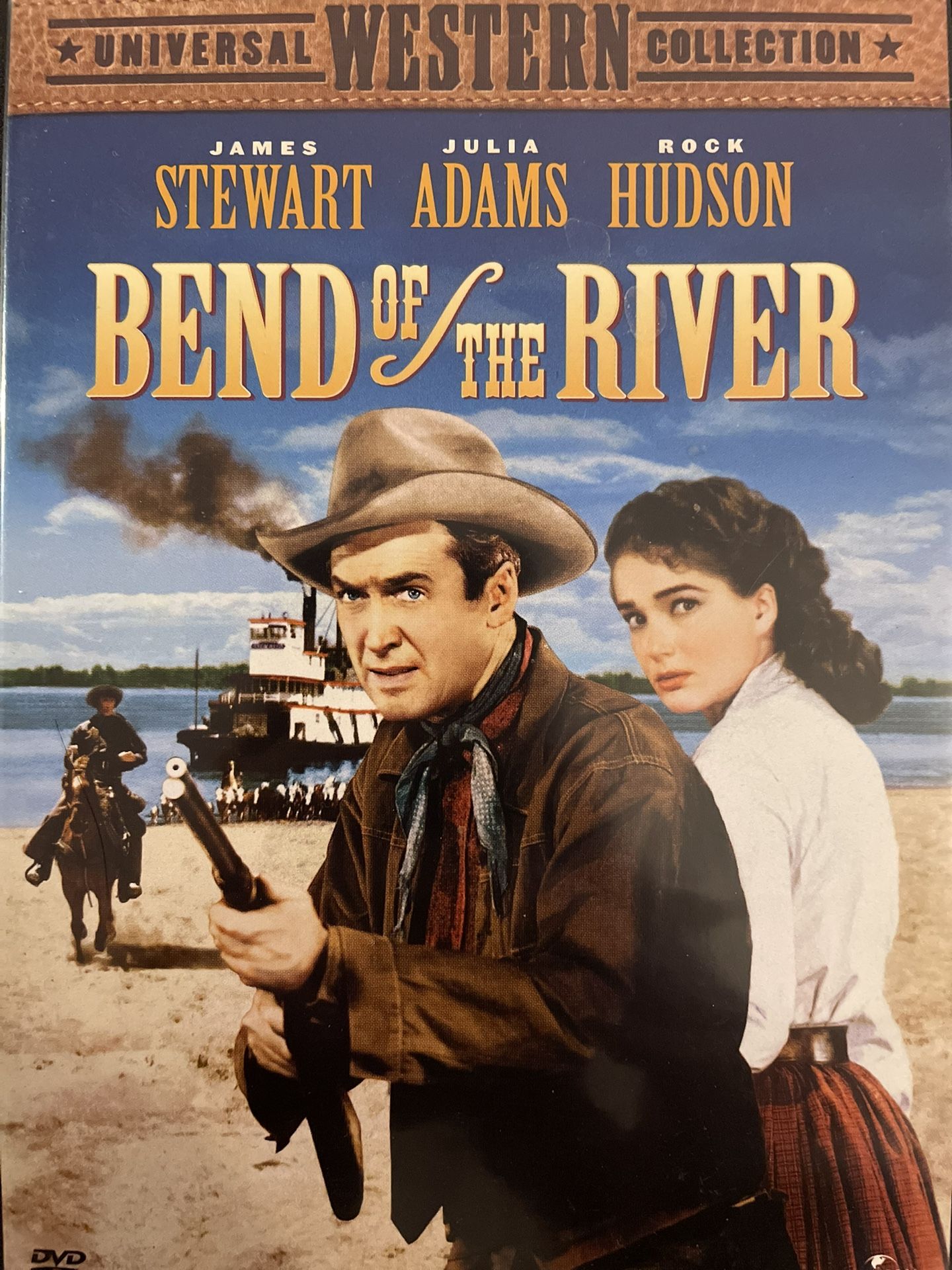 BEND Of The RIVER (DVD-1952) James Stewart + Julia Adams + Rock Hudson!