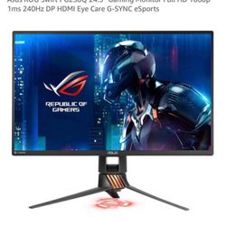Asus ROG Swift PG258Q 24.5" Gaming Monitor Full HD 1080p 1ms 240Hz DP HDMI Eye Care G-SYNC eSports