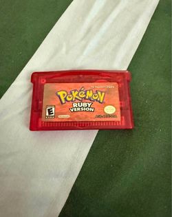 Authentic Pokémon Ruby Version GBA Cartridge needs battery replaced