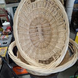 TWO WICKERBASKETS