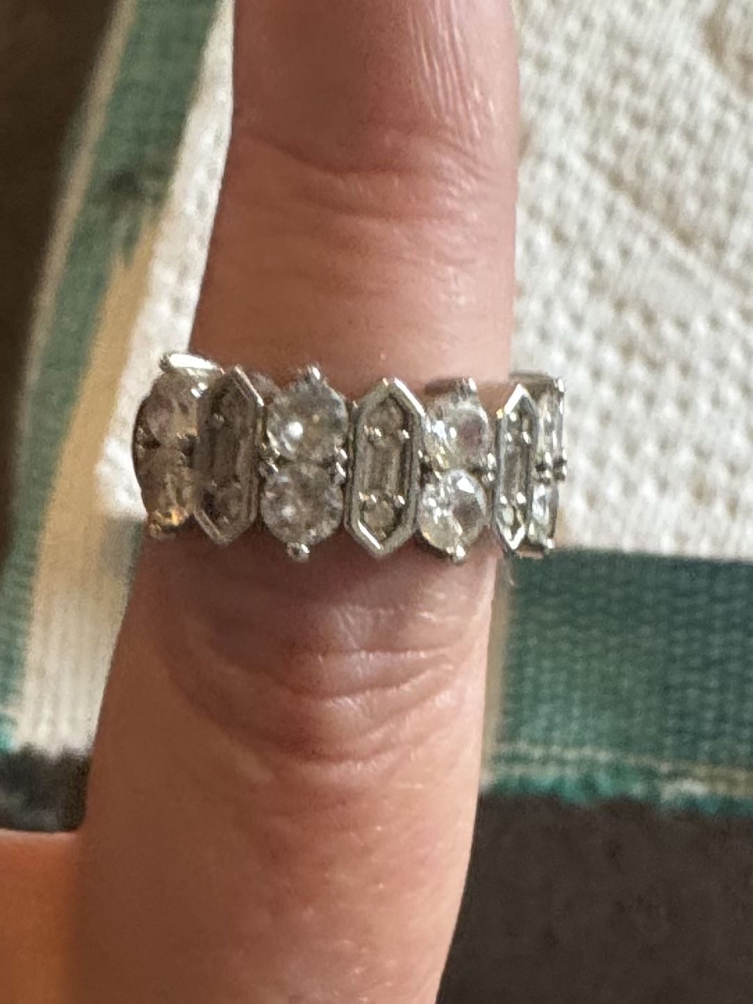 Silpada 925 Sterling Silver CZ Cocktail Ring