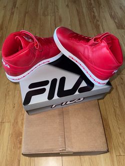 Fila Vulc 13 Mid-Top Red Sneakers - Men's Size 7 / Women's 8.5 NIB⁠