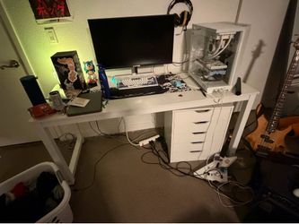 White desk