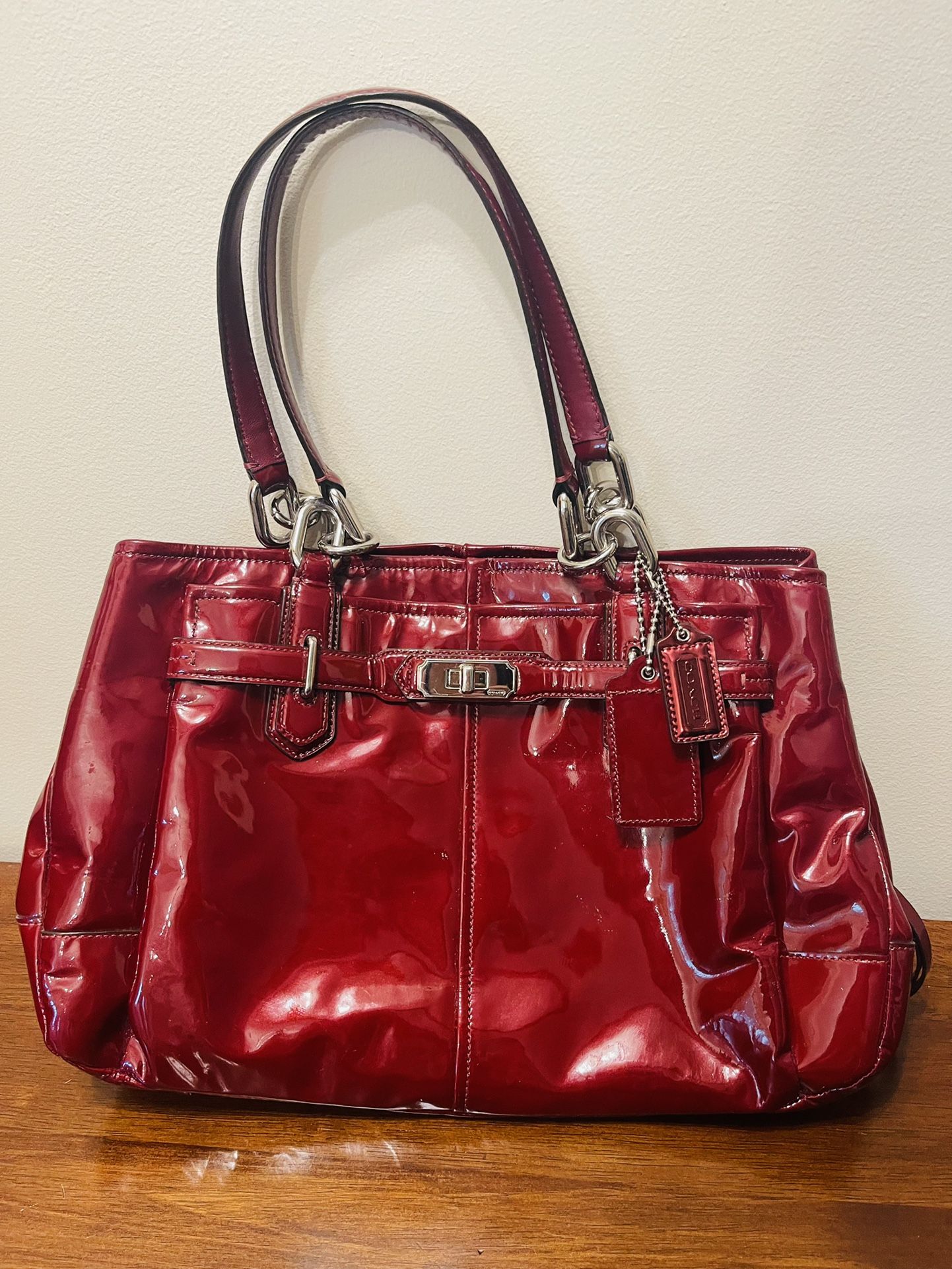 Beautiful Red Coach Purse