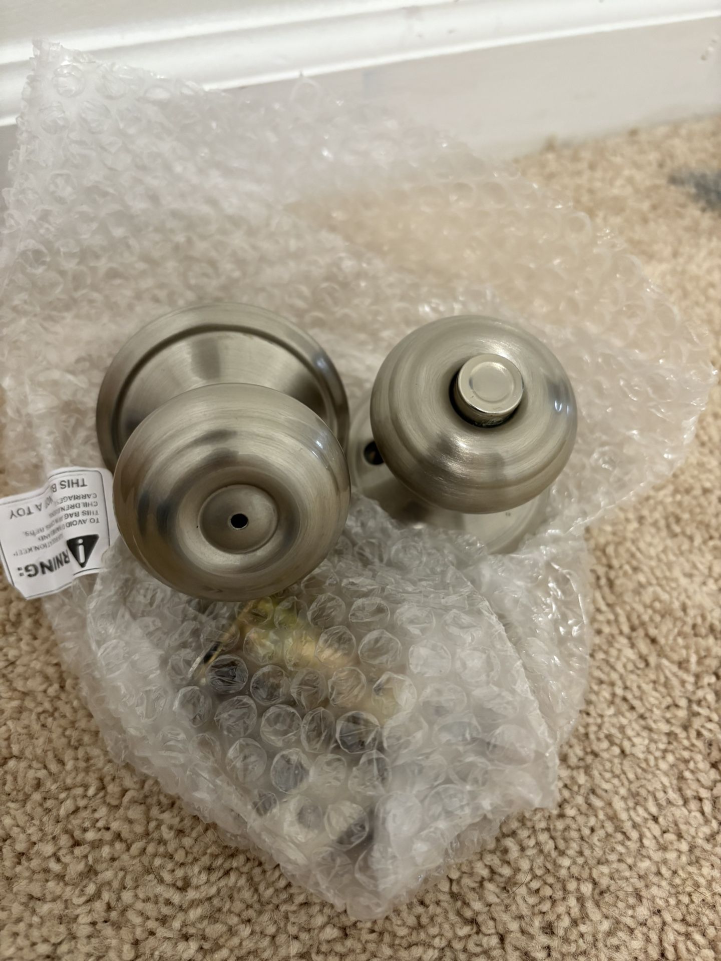 Privacy Door Knobs Satin Nickel
