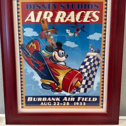 Disney Studios Air Races Framed Poster