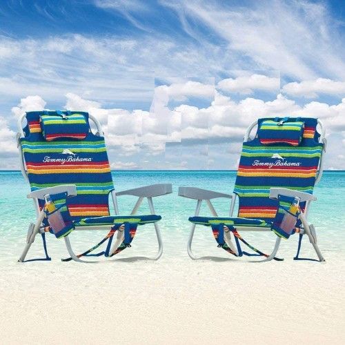 Tommy Bahamas Beach Chair, Striped Colorful