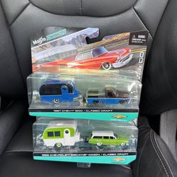 Maisto Transport Lot - Chevy 1500 Truck & Biscayne Wagon 