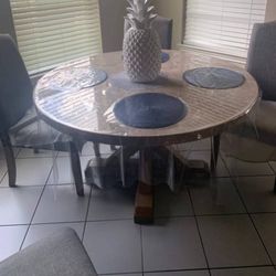 Faux Marble Dining table