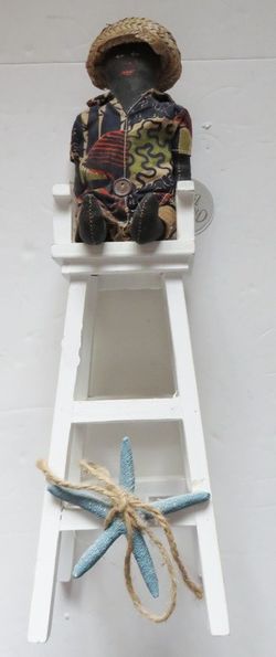 Island Lifeguard With Lifeguard Beach Chair Float Buoy Lifesaving Ring