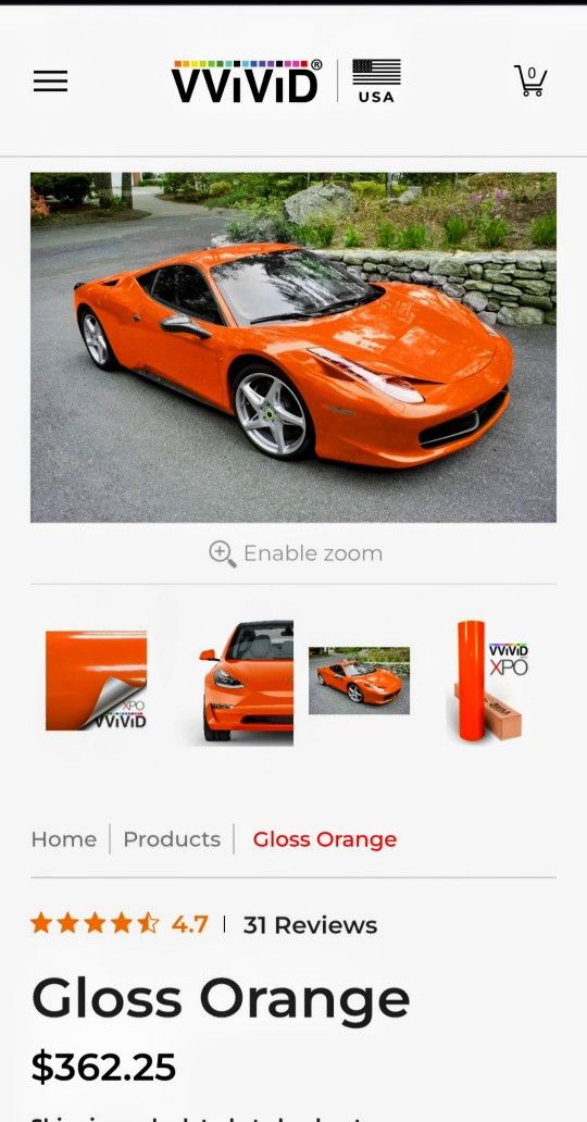 VVIVID Vinyl Car Wrap