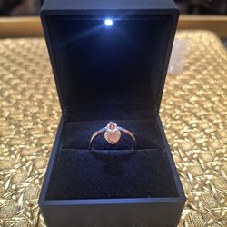Rosegold Love Lock Pandora Ring Size 9