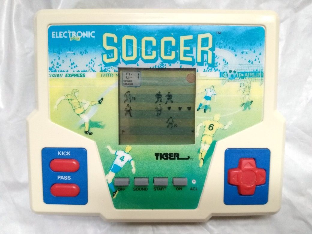 Vintage 1987 Tiger Electronics Soccer Handheld Retro Video Game