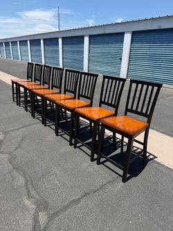 8 Solid Wood Counter Height Barstools
