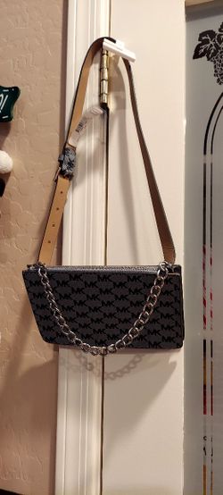 NEW MICHAEL KORS GRAY SIGNATURE FANNY PACK BELT BAG MEDIUM