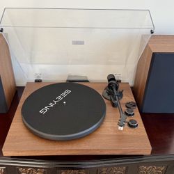 Record Player With Speakers 