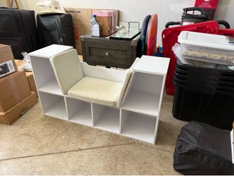 Kidcraft Wooden Bookshelf with Reading Nook