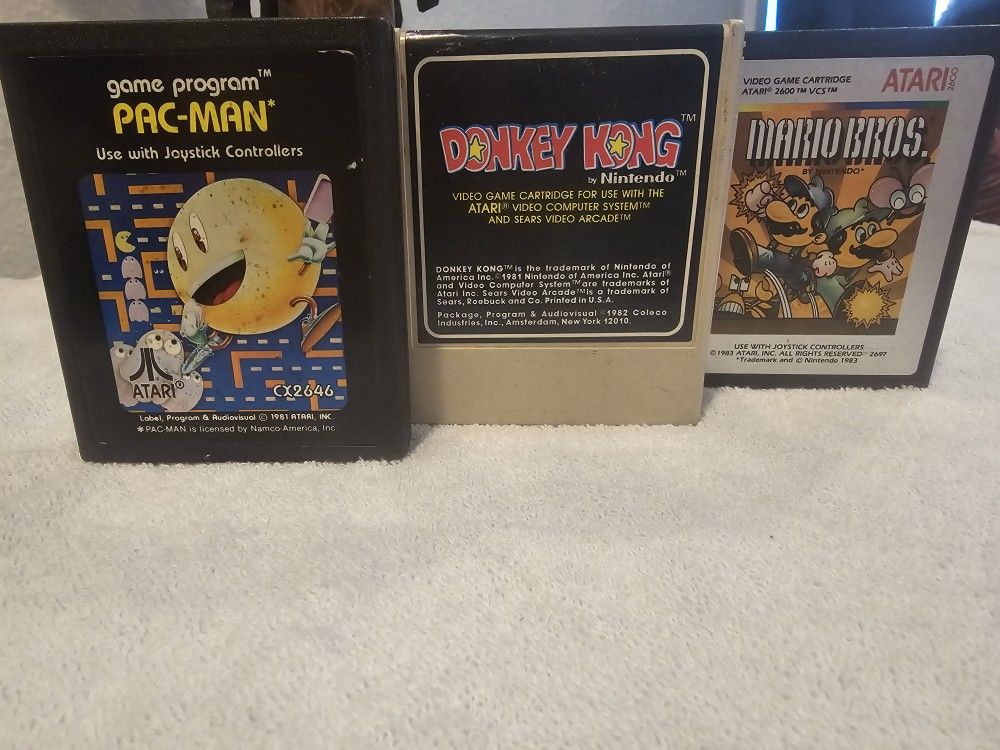 Set Of 3 Atari Games