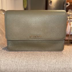 Daniela Large Saffiano Leather Crossbody Bag