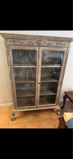 100 year old display cabinet