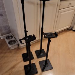 Surround Sound Speaker Stands Great Shape Adjustable 26 In To 40 In